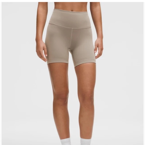 lululemon athletica Wunder Train High-rise Bike Shorts 6” warm ash grey - Picture 2 of 4